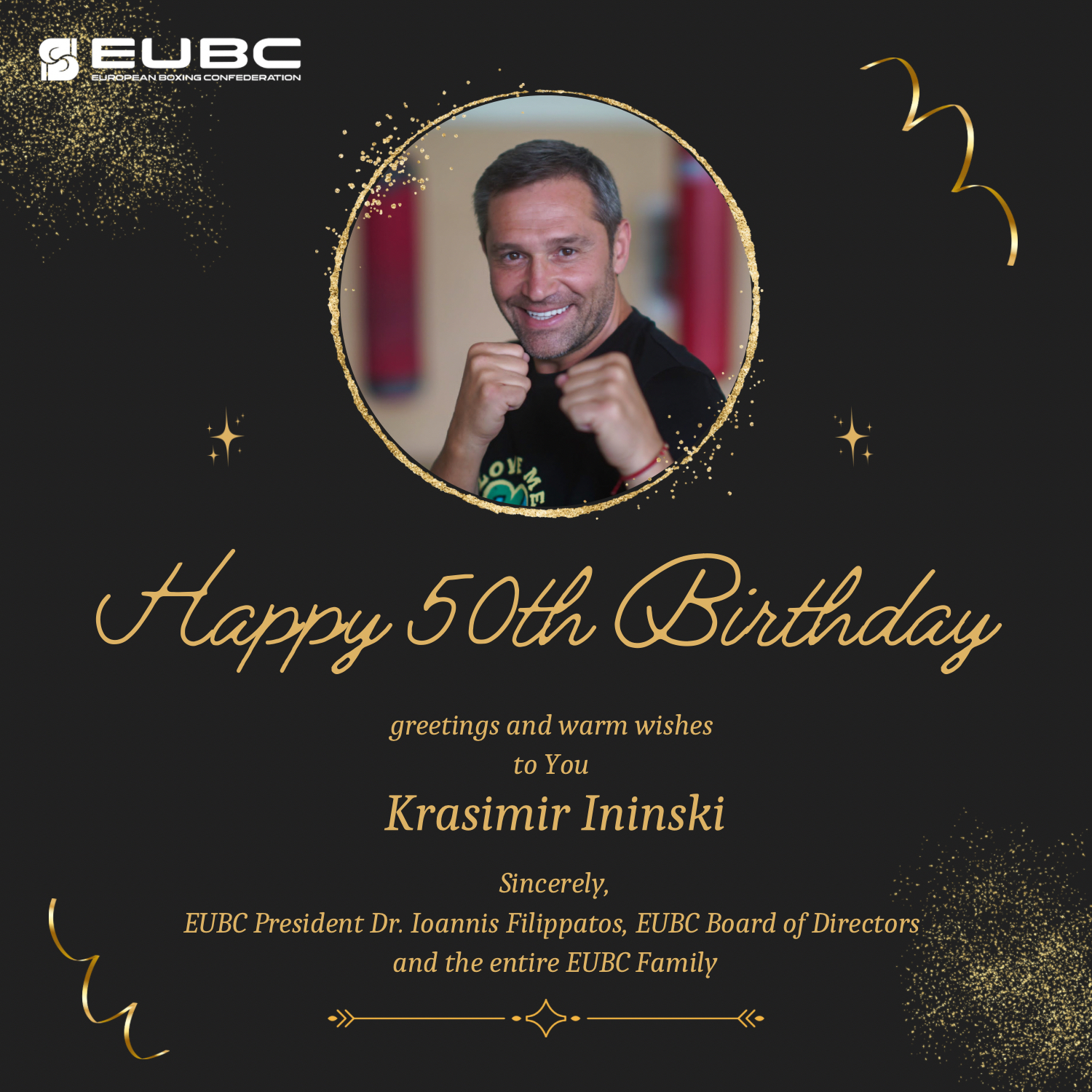 Happy birthday greetings to Director Krasimir Ininski