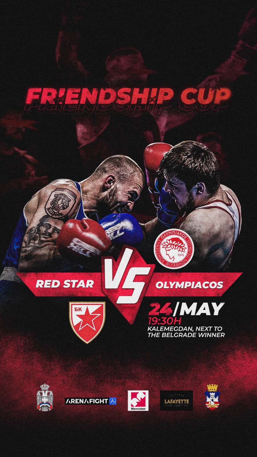 Comming very soon 2024 Olympiacos boxing club will meet Red Star boxing club in the ring in Belgrade, Serbia