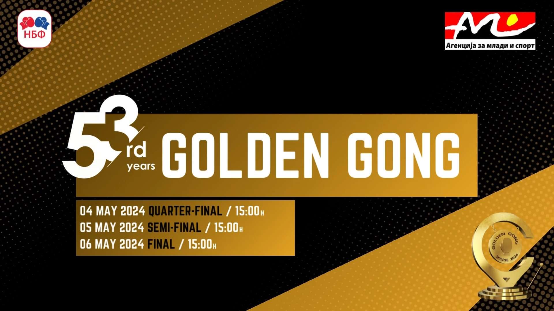 Golden Gong tournament will be held next weekend