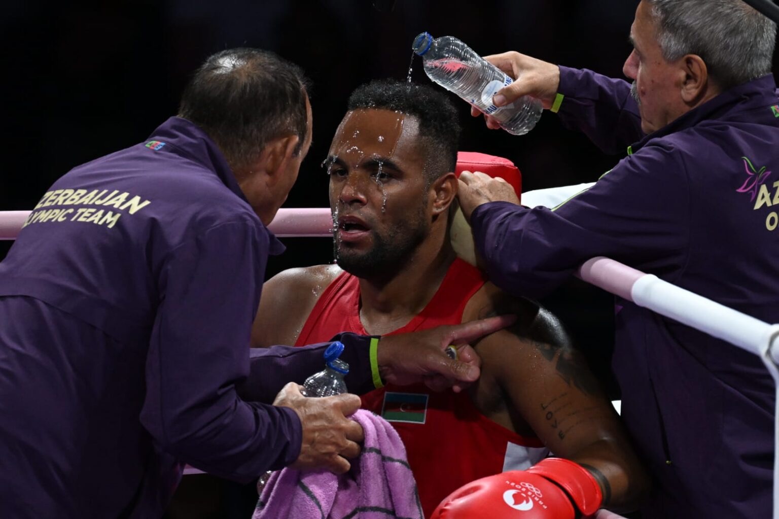 Alfonso Dominguez eliminated two times Olympic champion