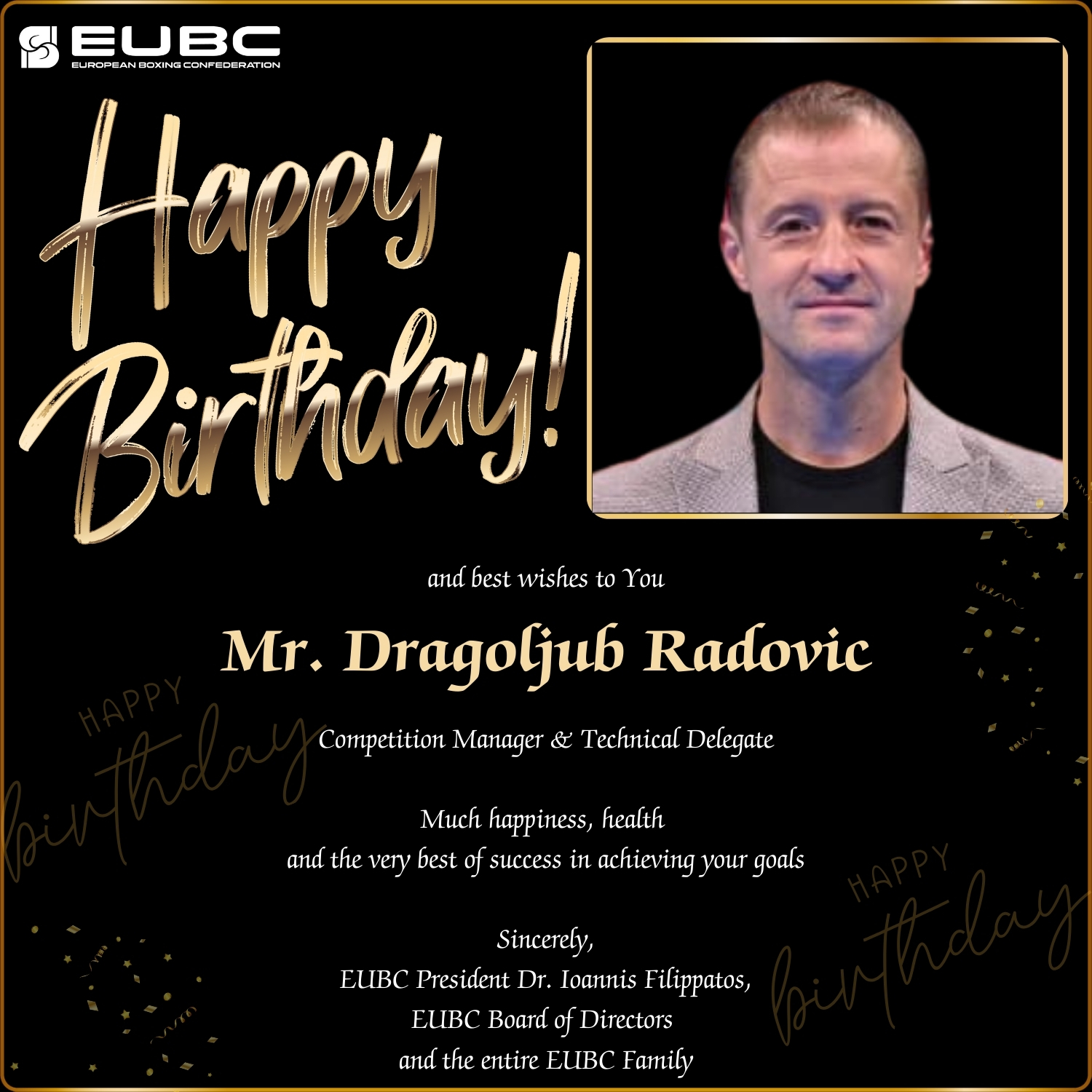 Happy Birthday and best wishes to Dragoljub Radovic!