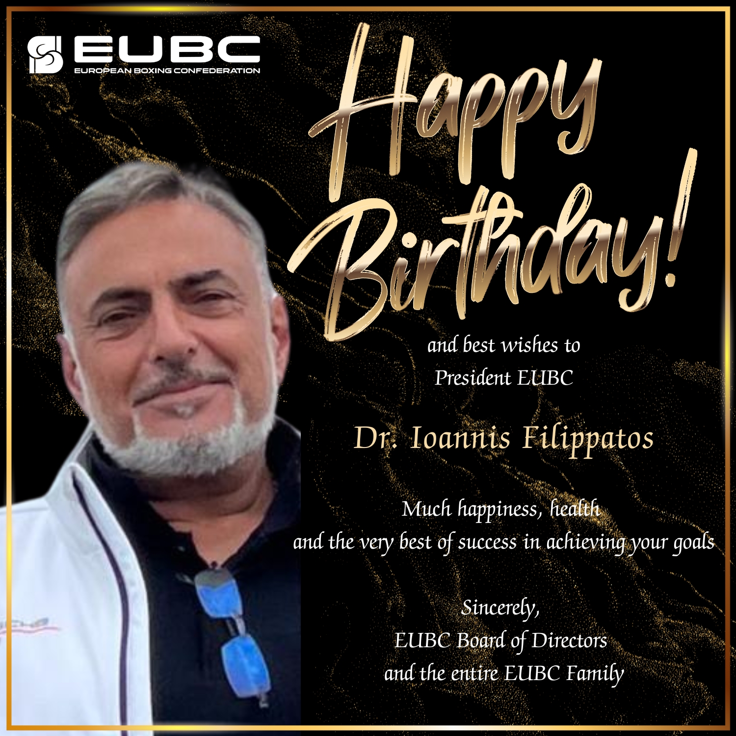 Happy Birthday and best wishes toEUBC President Dr. Ioannis Filippatos!